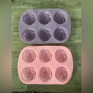 Rose Flower Silicone Mold 2 piece set